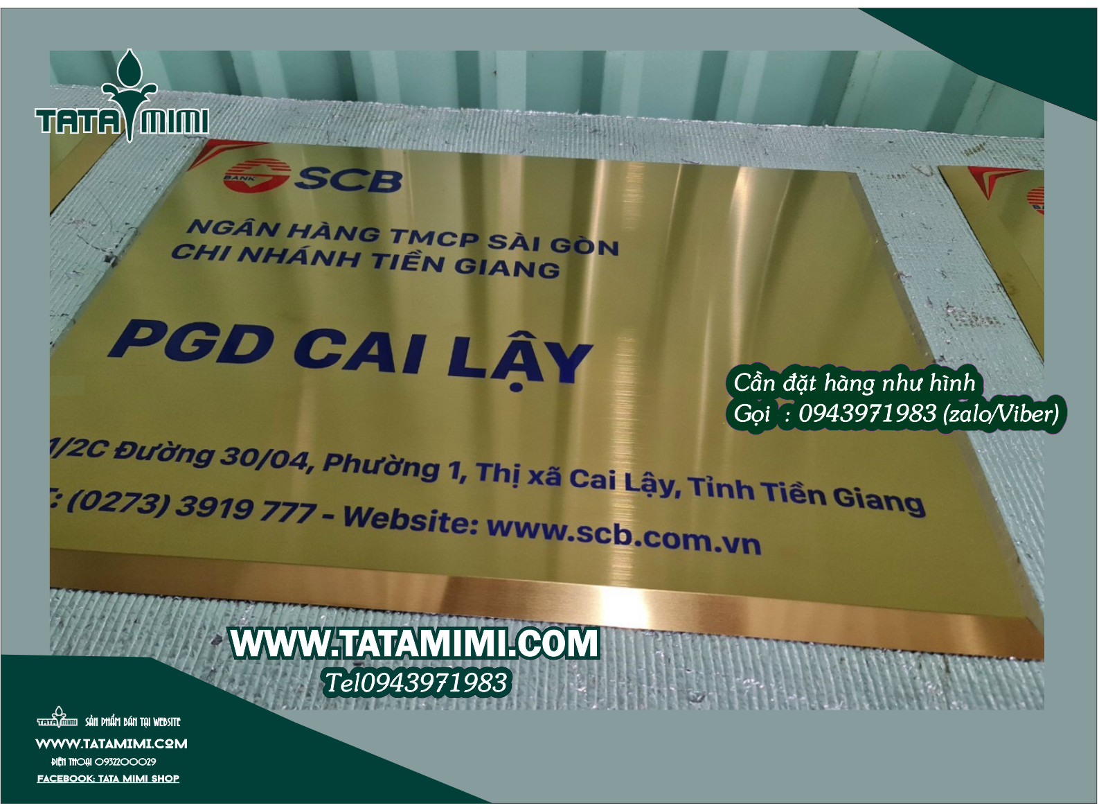 Biển công ty treo ngoài trời