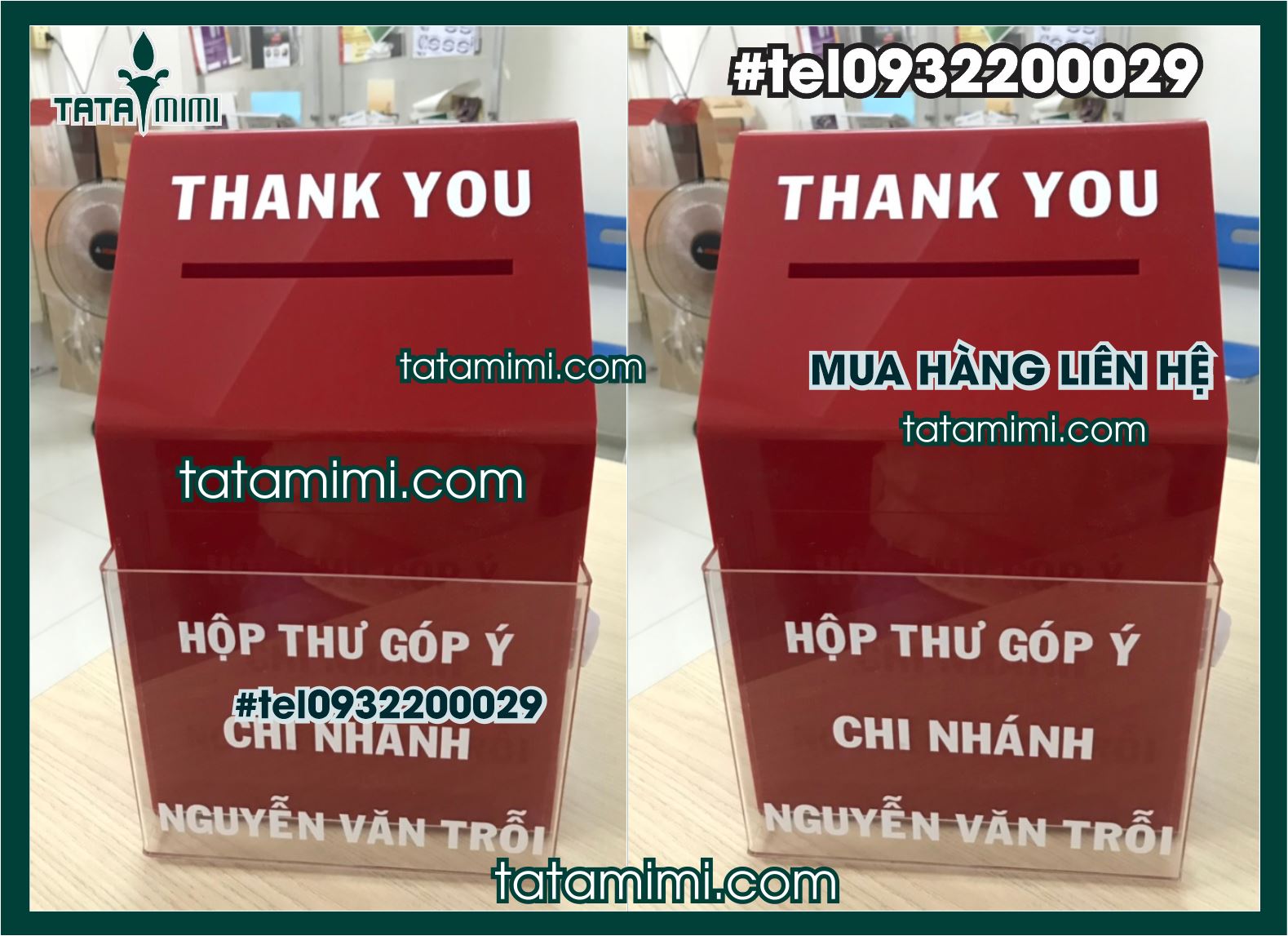 Thùng thư góp ý có loại nào