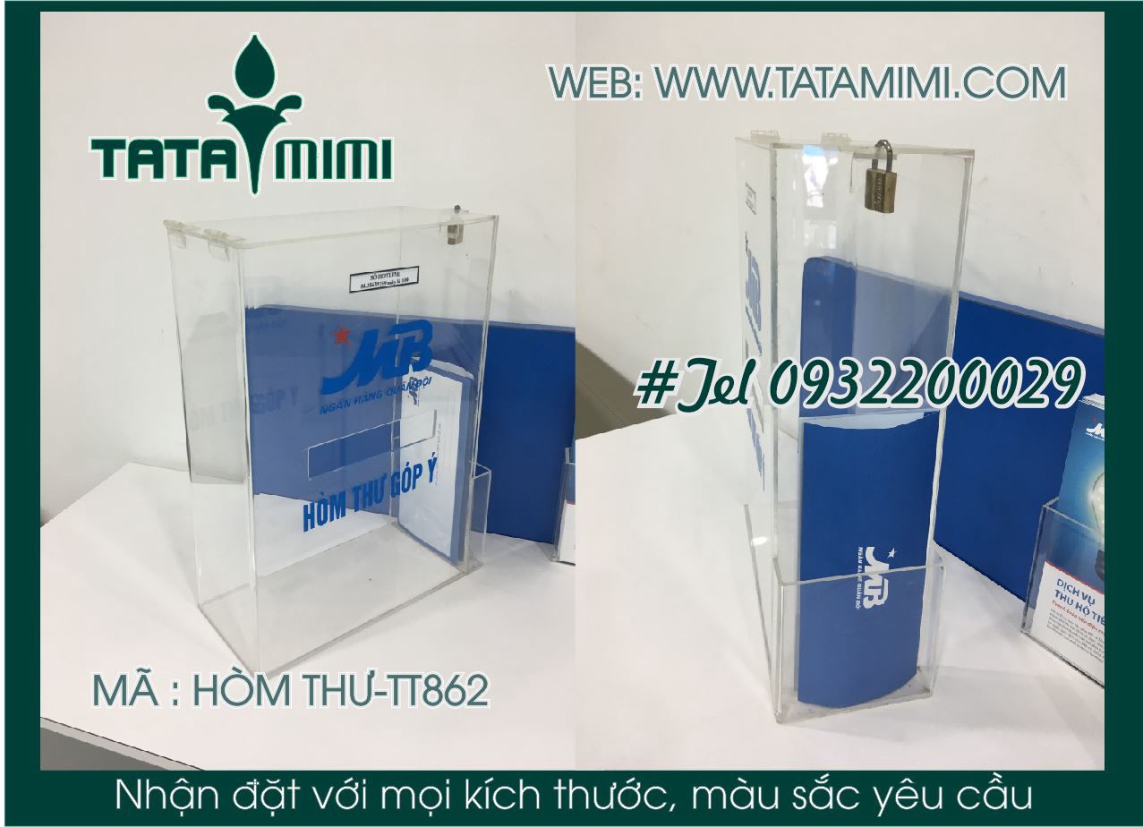 Thùng thư mái nhà hay hình vuông- chữ nhật