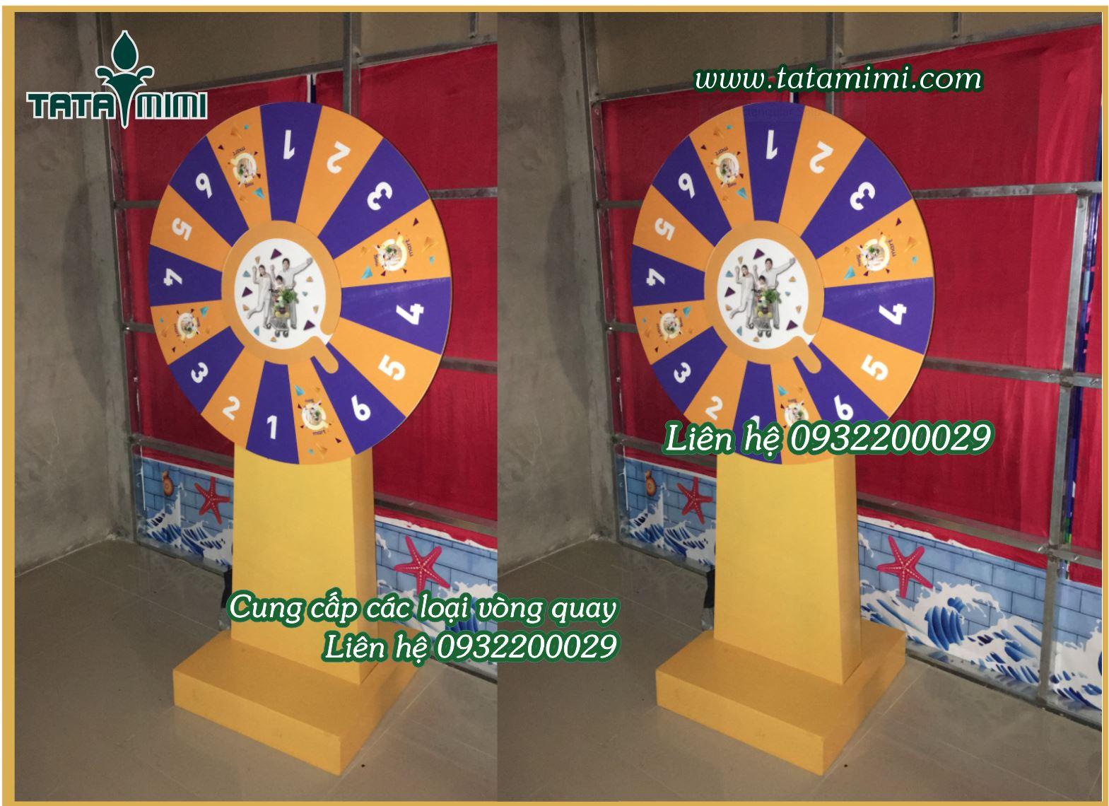 Vòng quay may mắn nội dung in theo yêu cầu