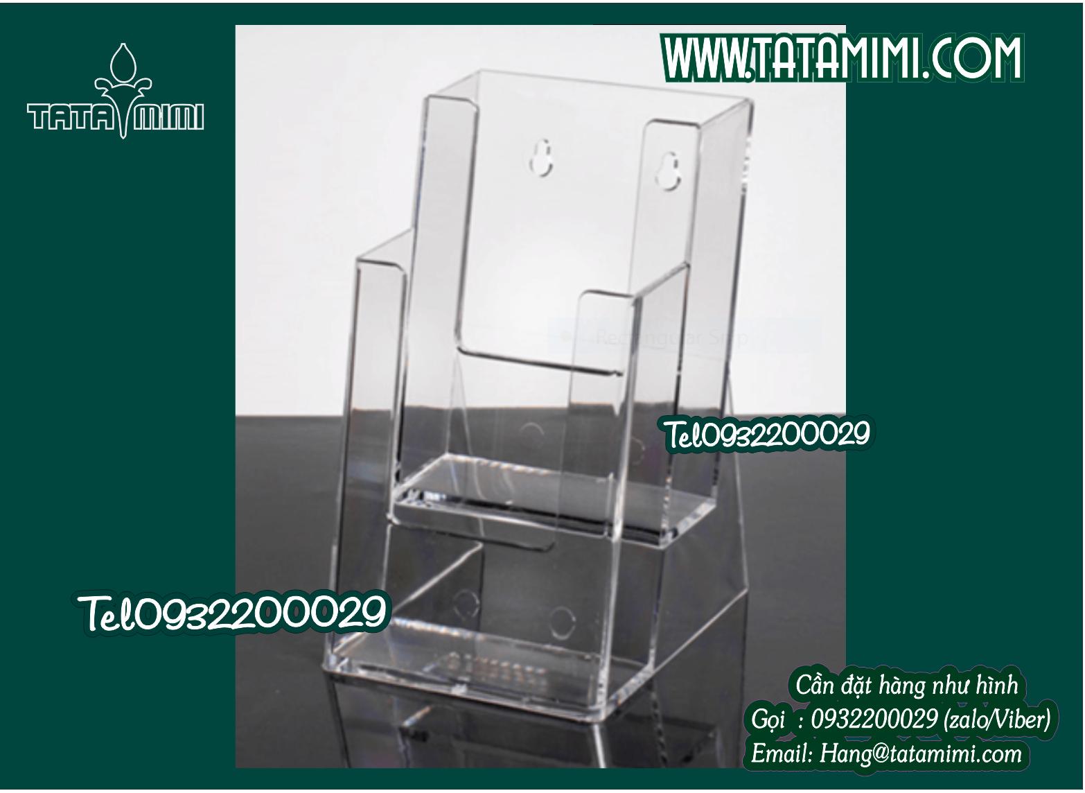 Kệ mica để bàn làm độ rộng hộp lớn