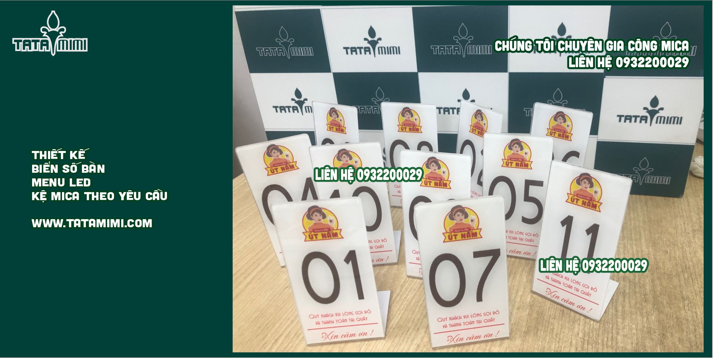 Mẫu biển số bàn mica đẹp Mẫu biển số bàn mica đẹp
