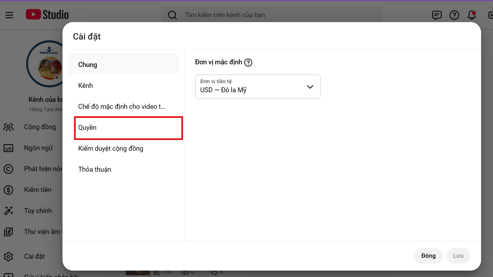 Cấp quyền truy cập vào kênh youtube của bạn