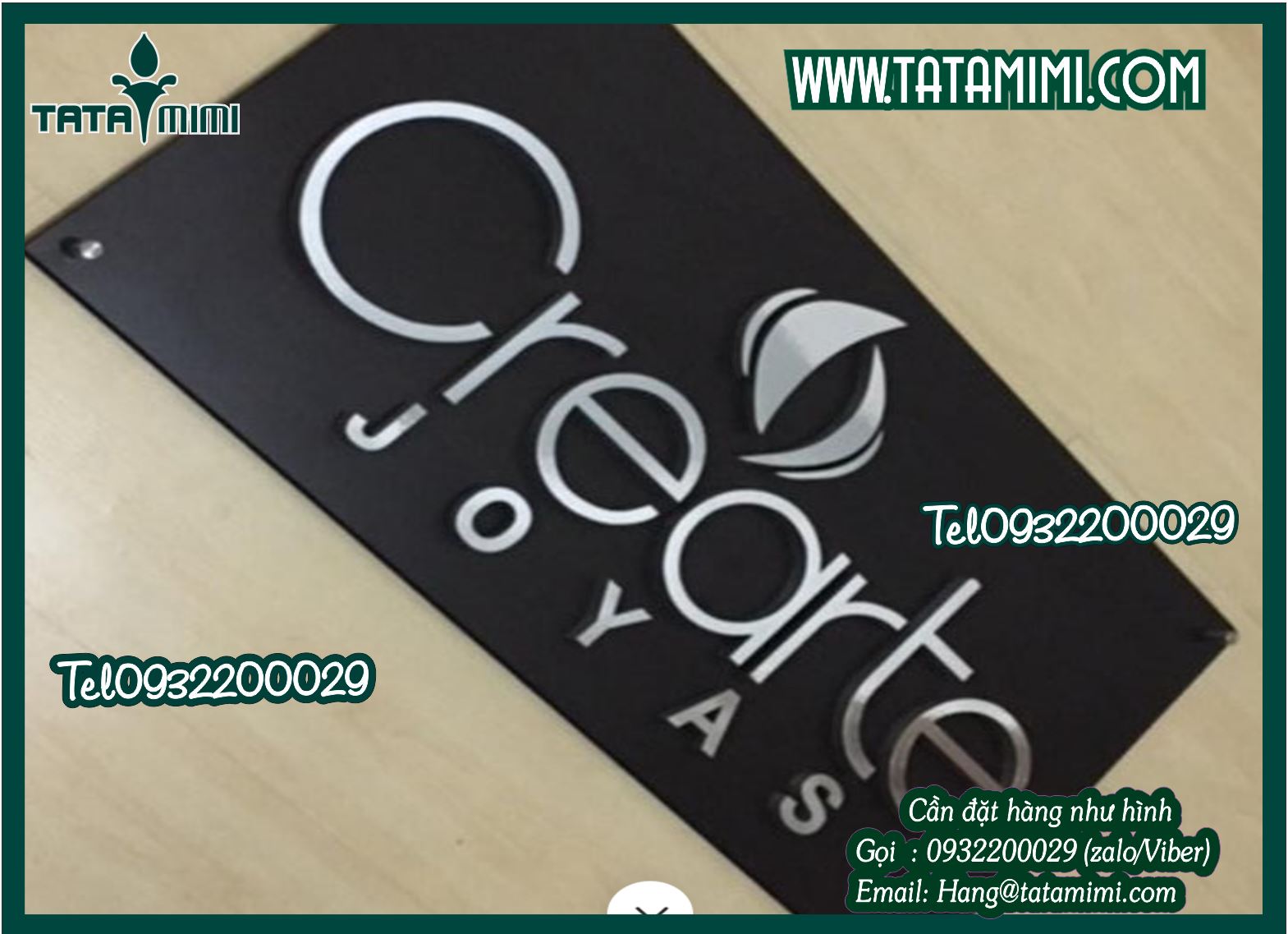 Các mẫu logo đẹp được sản xuất từ mica