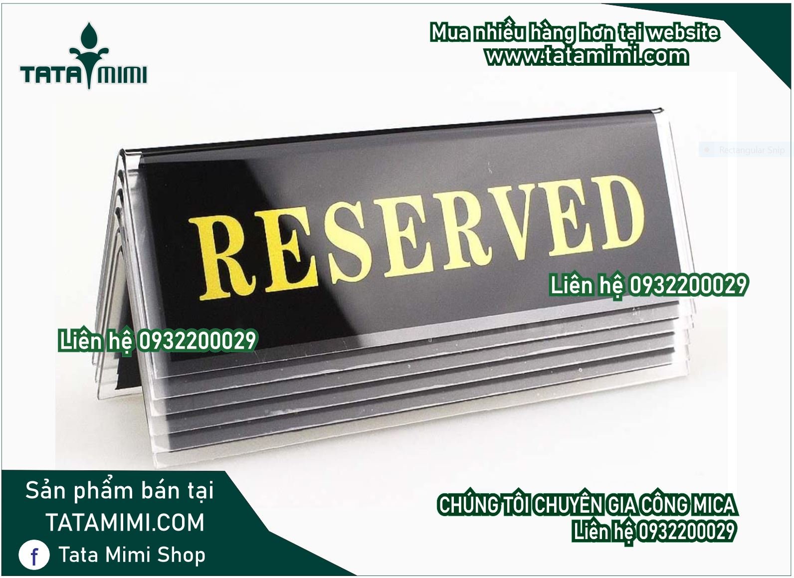 Bảng đặt bàn uốn chữ A mica và inox