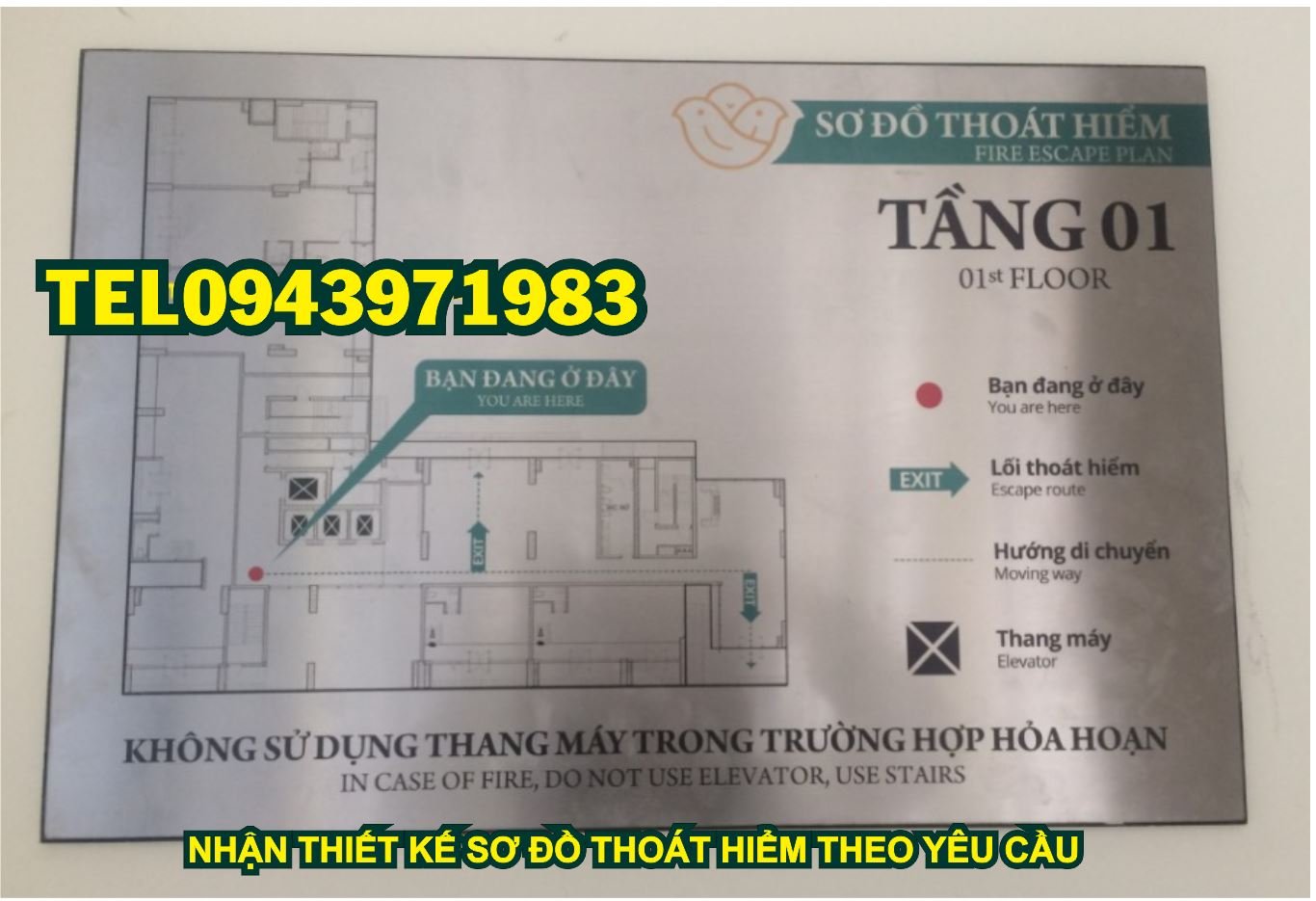 Biển chỉ dẫn tòa nhà cho văn phòng