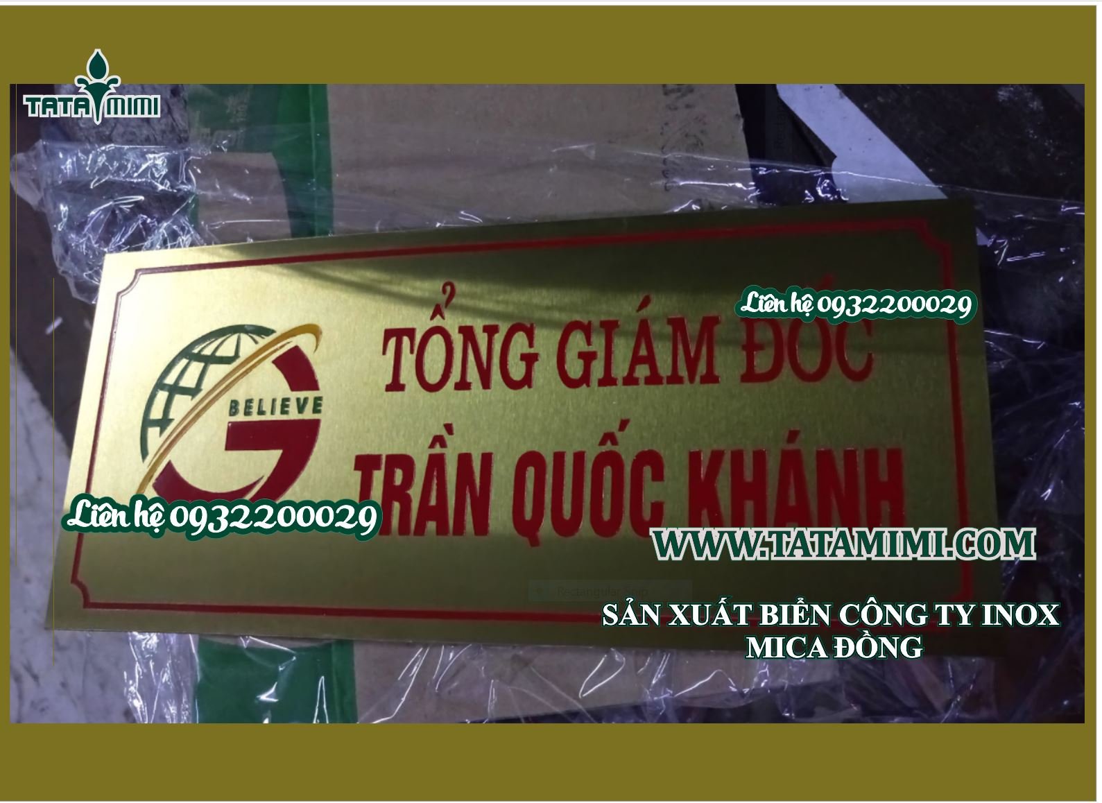 Quảng cáo logo công ty bằng inox đẹp