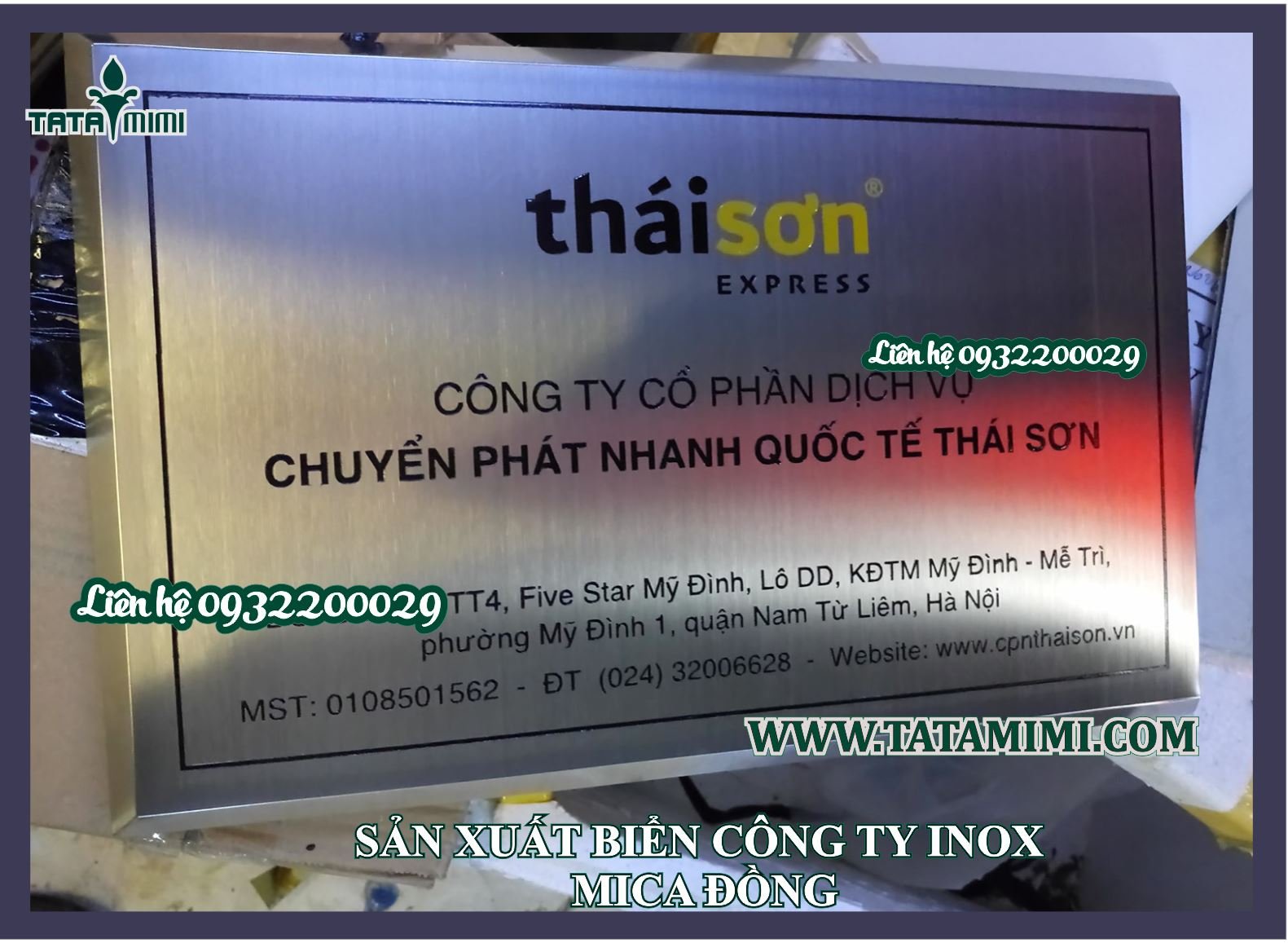 Biển công ty inox cho doanh nghiệp vừa và nhỏ -