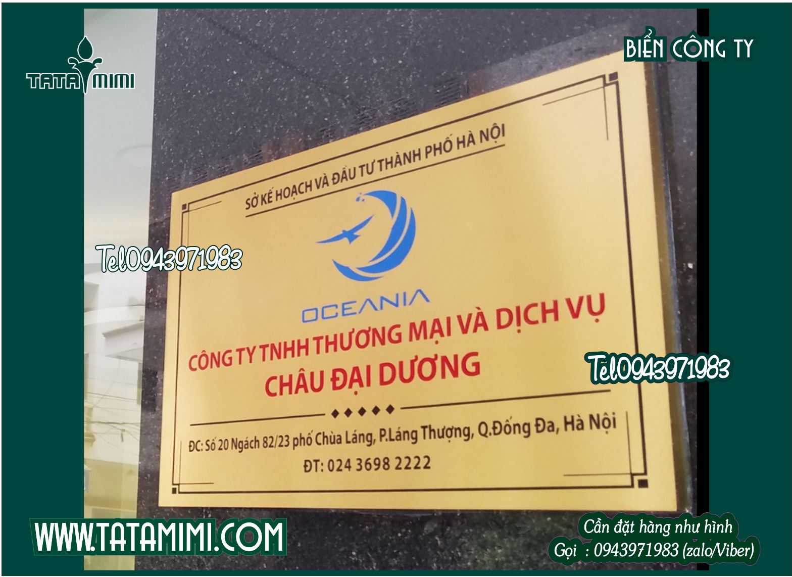Biển công ty các loại