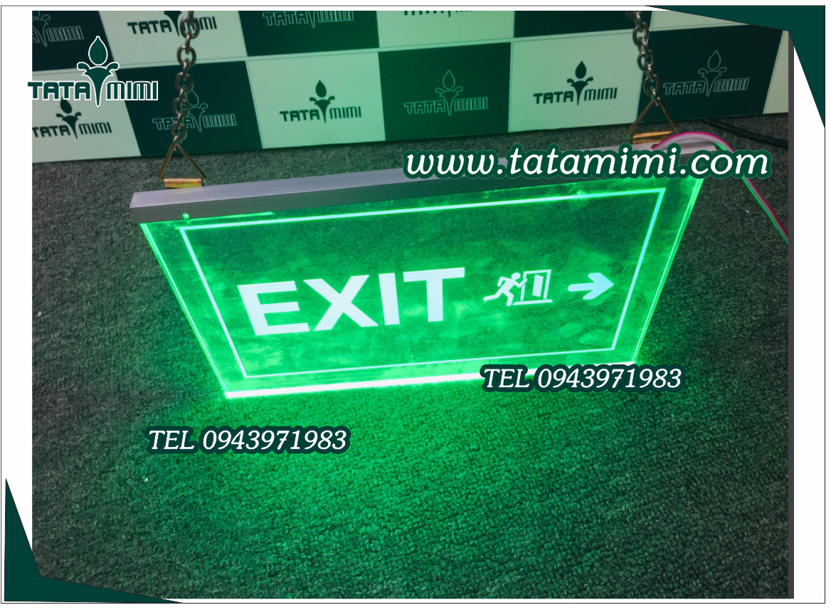 Hộp đèn Wc-Biển exit dùng trong tòa nhà và khách sạn