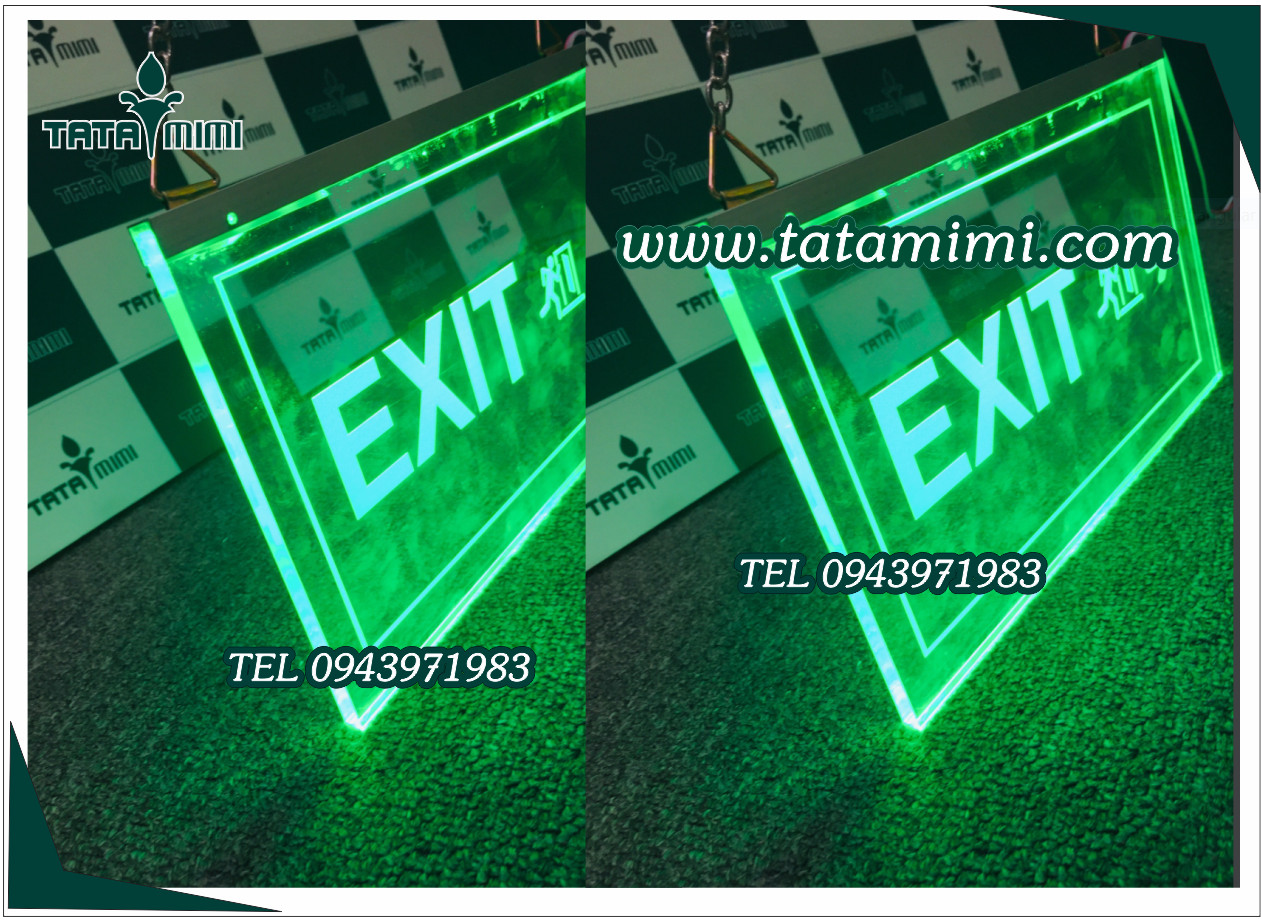 Hộp đèn Wc-Biển exit dùng trong tòa nhà và khách sạn
