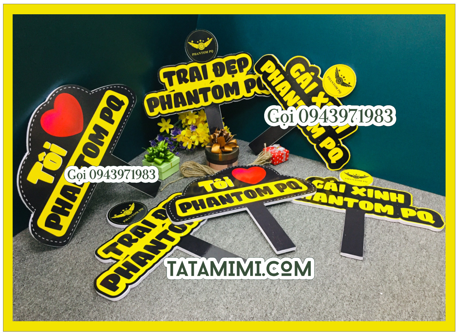Biển hashtag cầm tay bằng fomex