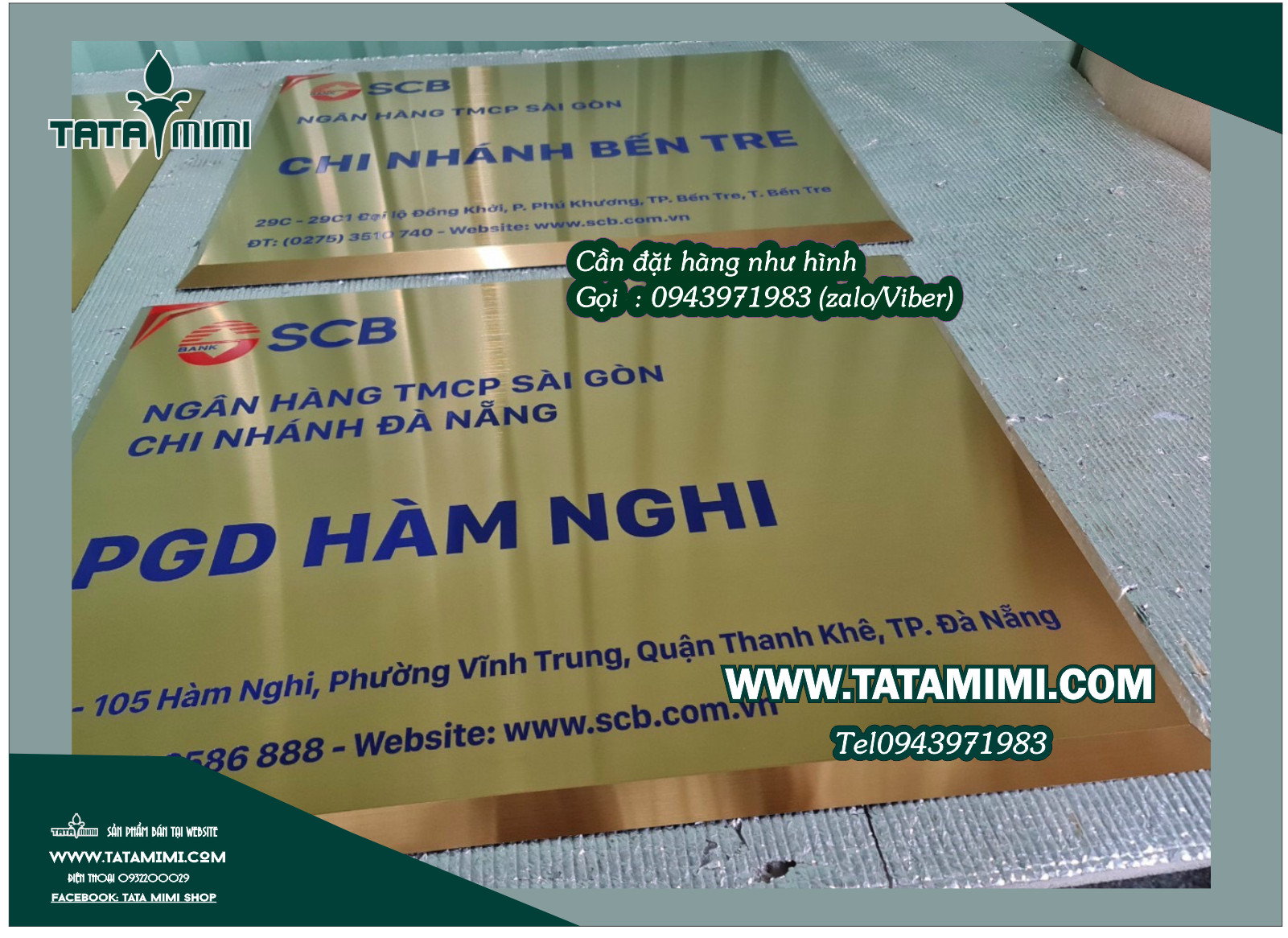 Biển công ty treo ngoài trời