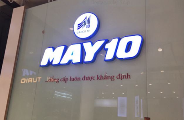 Biển chữ nổi trong nhà - biển logo lễ tân của công ty