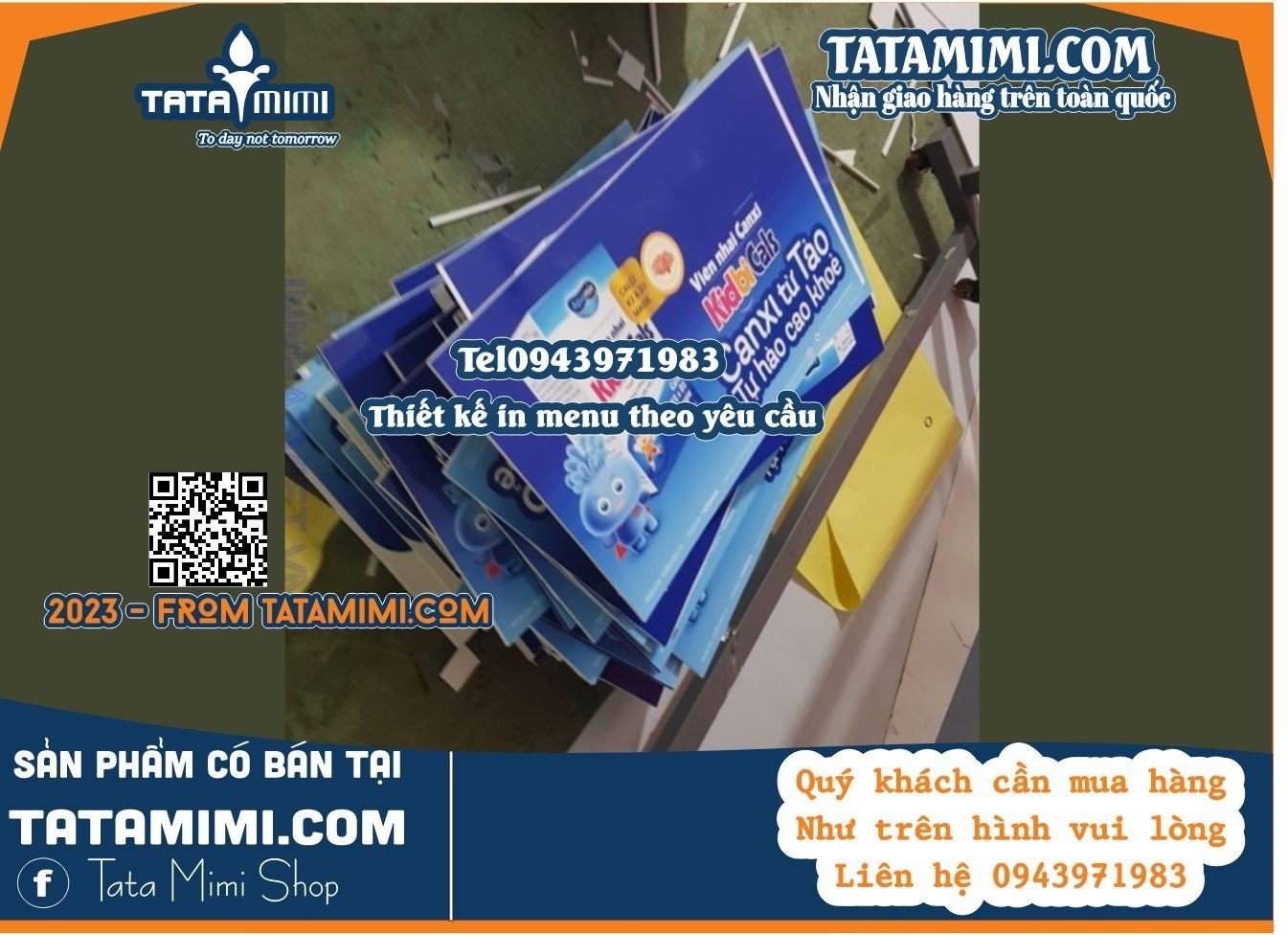 Bảng menu cầm tay kích thước a4