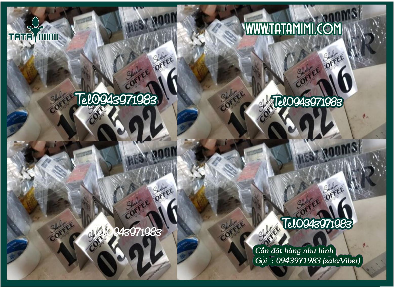 Kệ mica số order