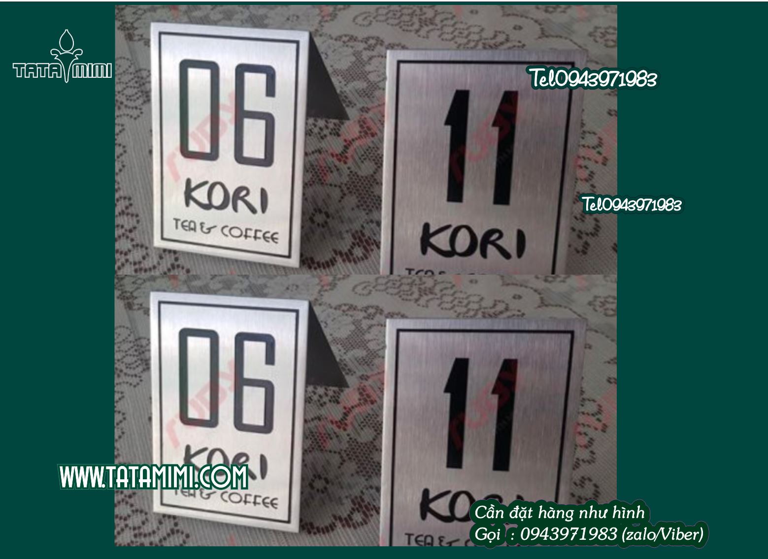Kệ mica số order