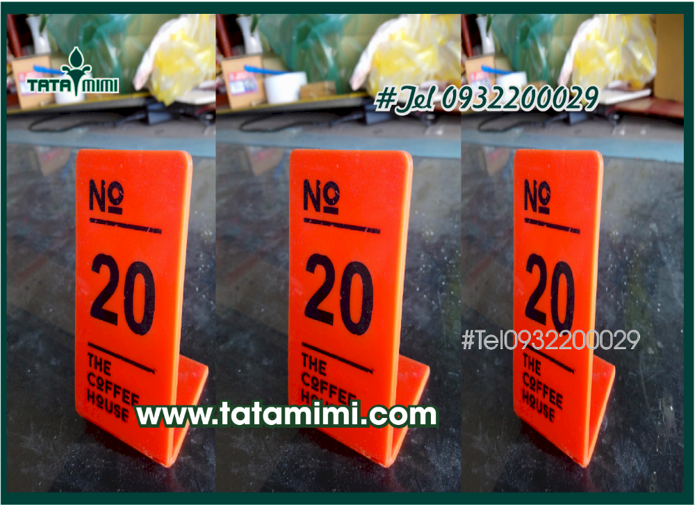 Thẻ bàn cà phê sản xuất cho các chi nhánh
