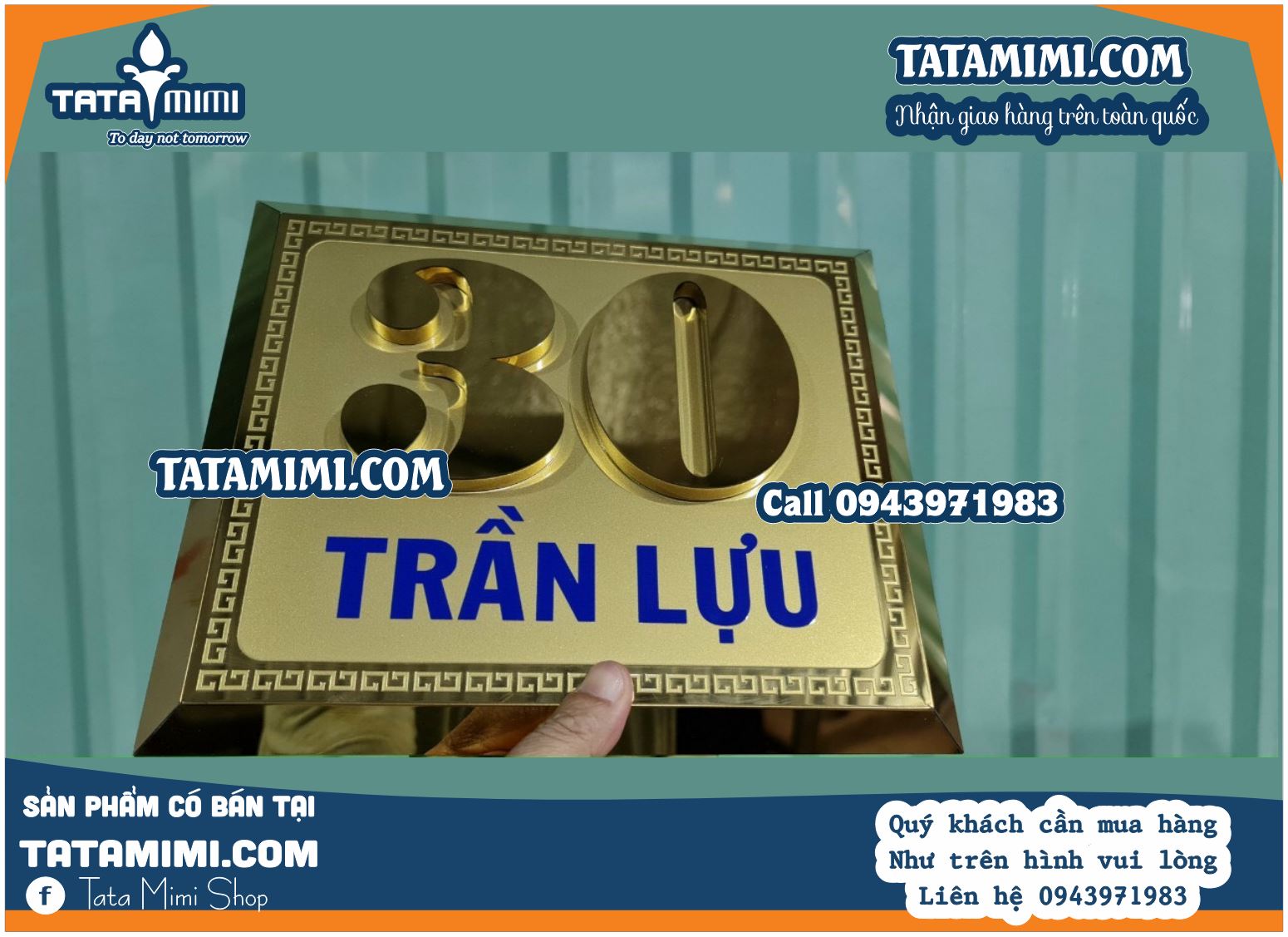 Biển số nhà đẹp cho nhà biệt thự