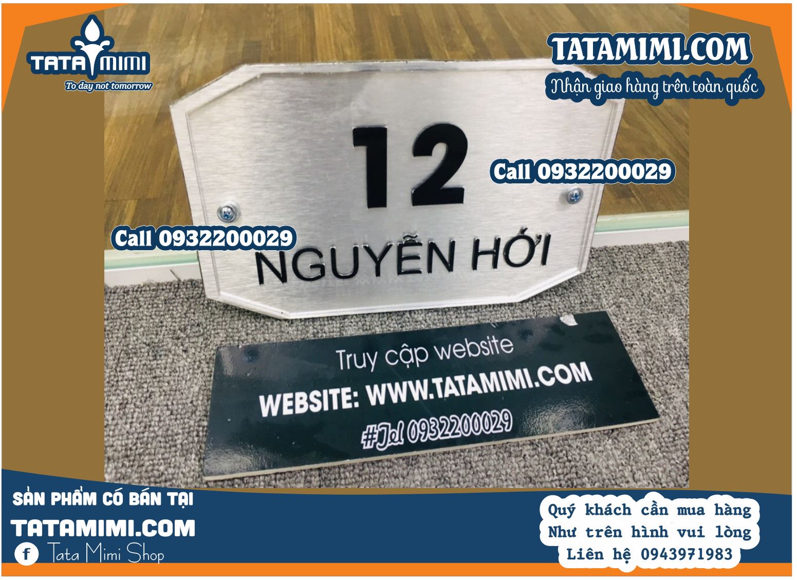 Biển số nhà đẹp cho nhà biệt thự
