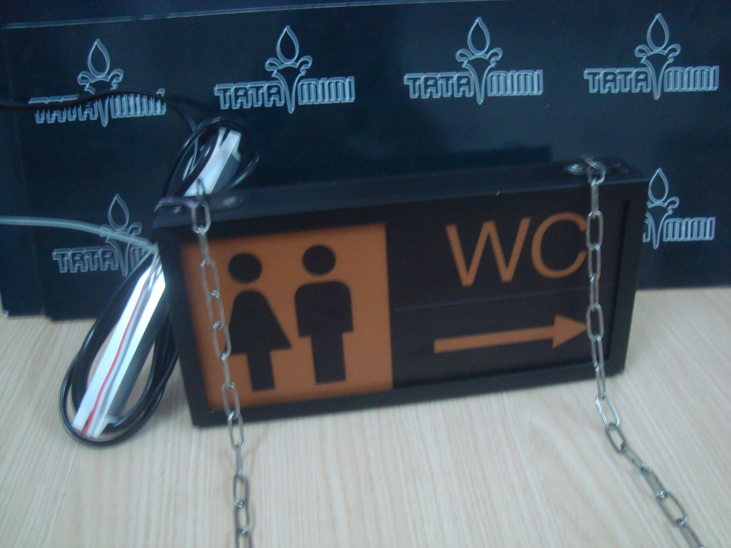 Hộp đèn Wc-Biển exit dùng trong tòa nhà và khách sạn