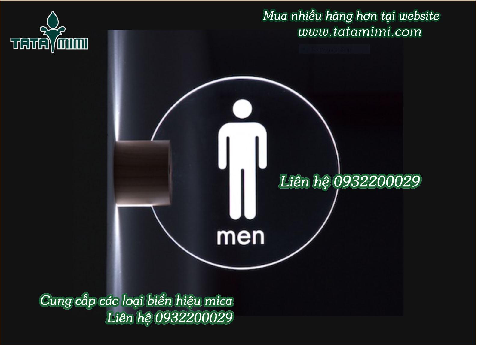 Bảng mica exit-wc có led