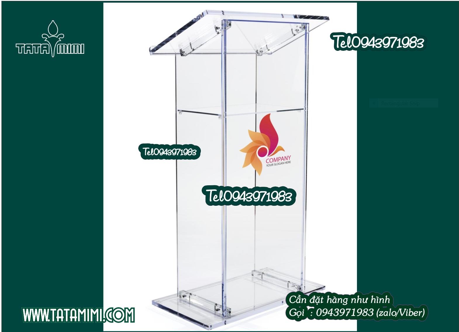 Bục phát biểu trơn không nội dung
