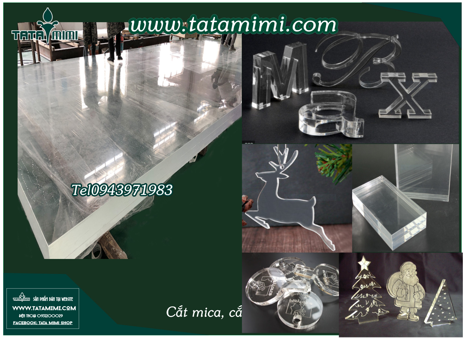 Chữ cắt bằng máy các kích thước