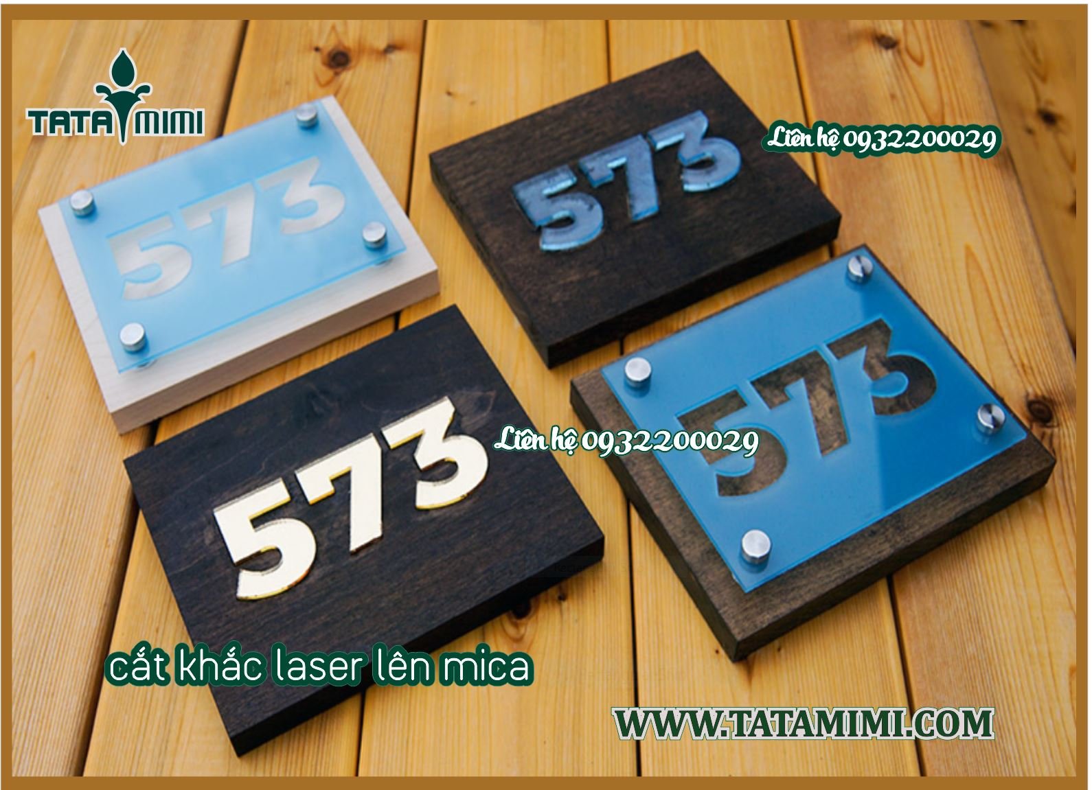 Mica cắt laser-CNC thành chữ