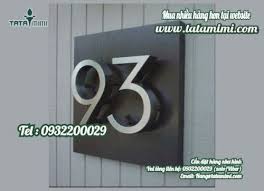 Biển nhà ở biển số nhà làm bằng inox