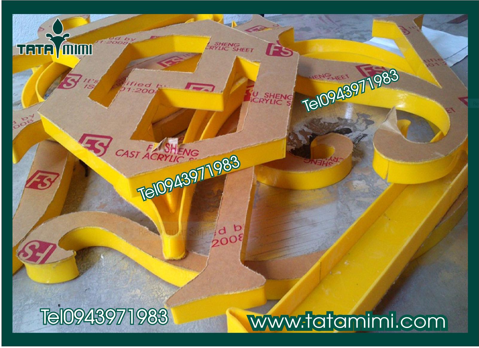 Biển công ty làm chữ nổi thì làm kích thước nào