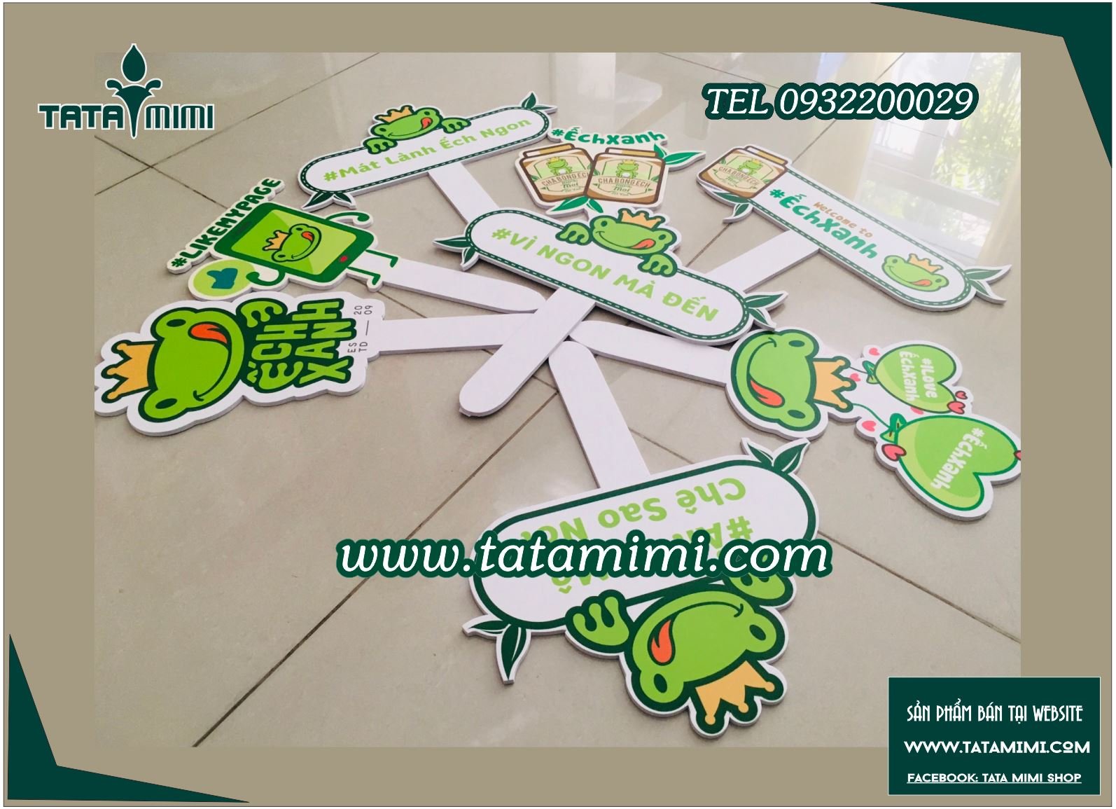 Biển chụp ảnh cầm tay cho event