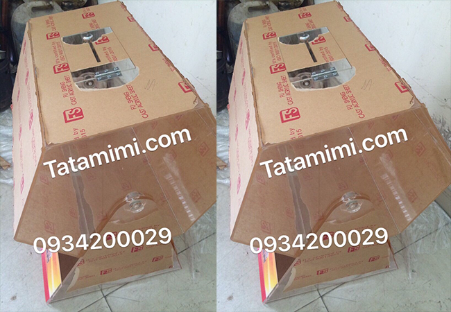 Gia công thùng mica trái tim-hình vuông-lục giác