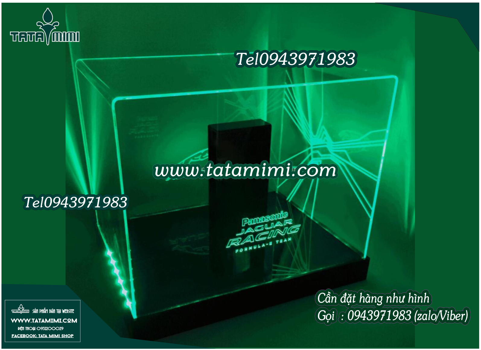 Hộp chụp mica có led