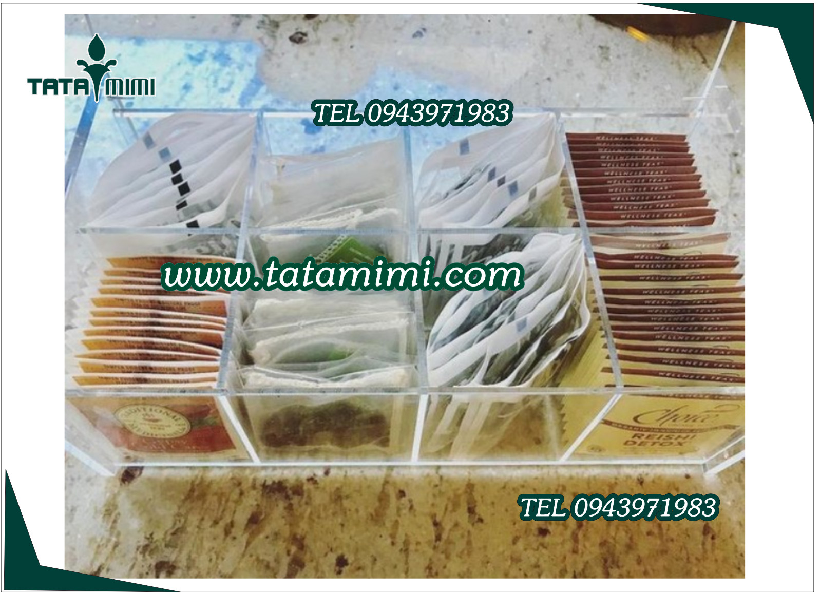 Kệ mica trưng bày sản phẩm trong cửa hàng