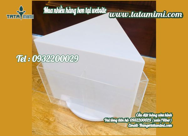 Kệ mica 3 mặt để bàn