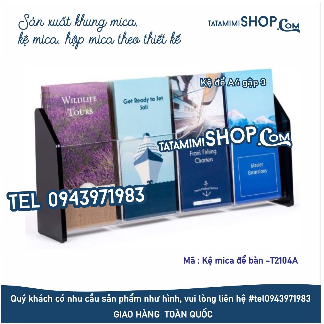 Kệ để tờ rơi nên làm một ngăn hay nhiều ngăn