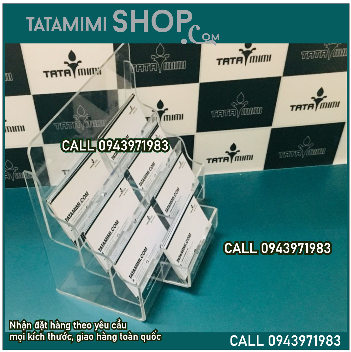 Kệ danh thiếp để bàn các kích thước khác nhau