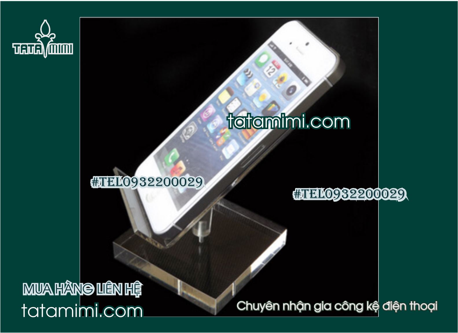Kệ điện thoại uốn theo độ dài tủ