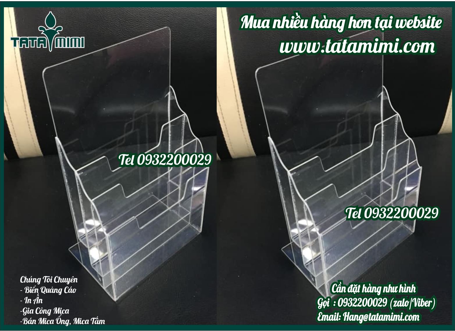 Kệ tờ rơi để bàn nên làm mấy ngăn