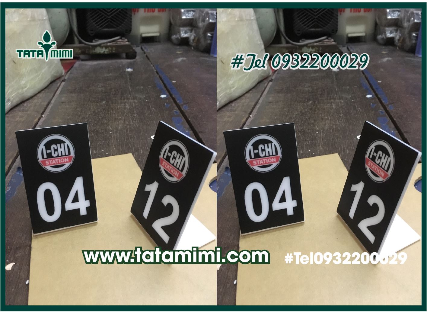 Chữ L uốn in decal để quầy