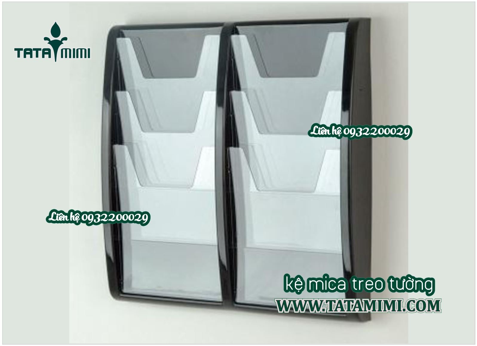 Mica làm hộp treo tường A4