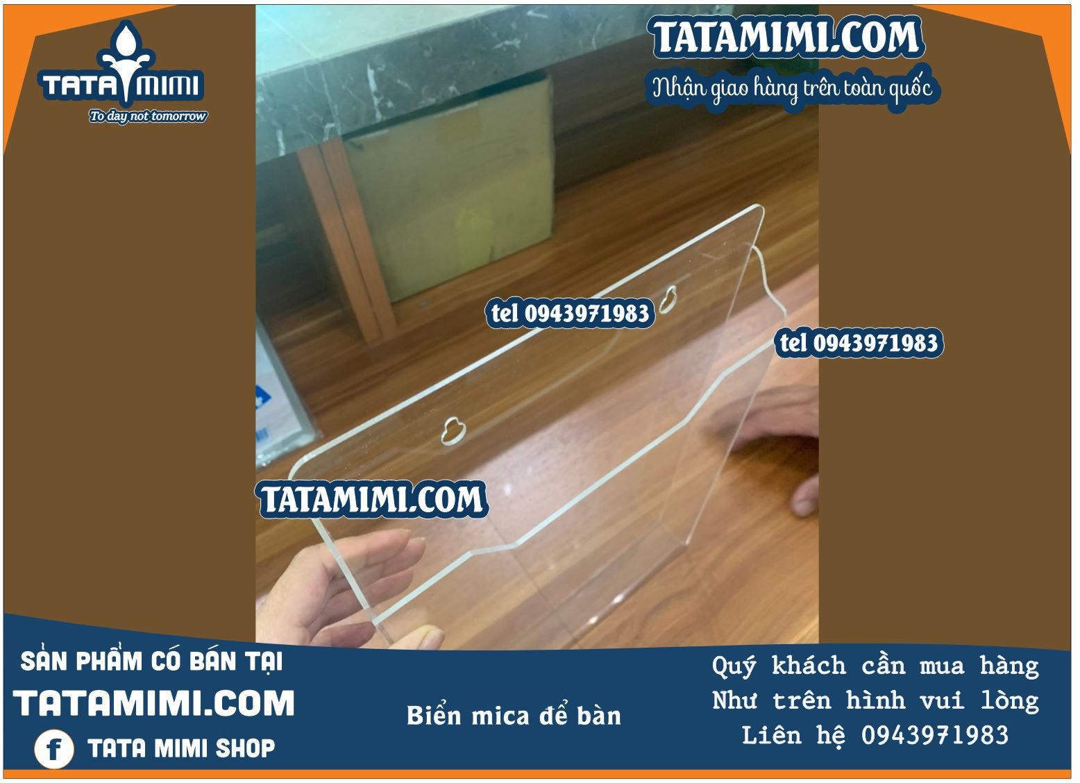Hộp mica A4 ngang treo tường từ mica