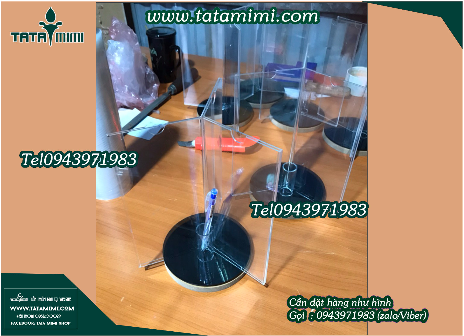 Các mẫu kệ xoay ba mặt
