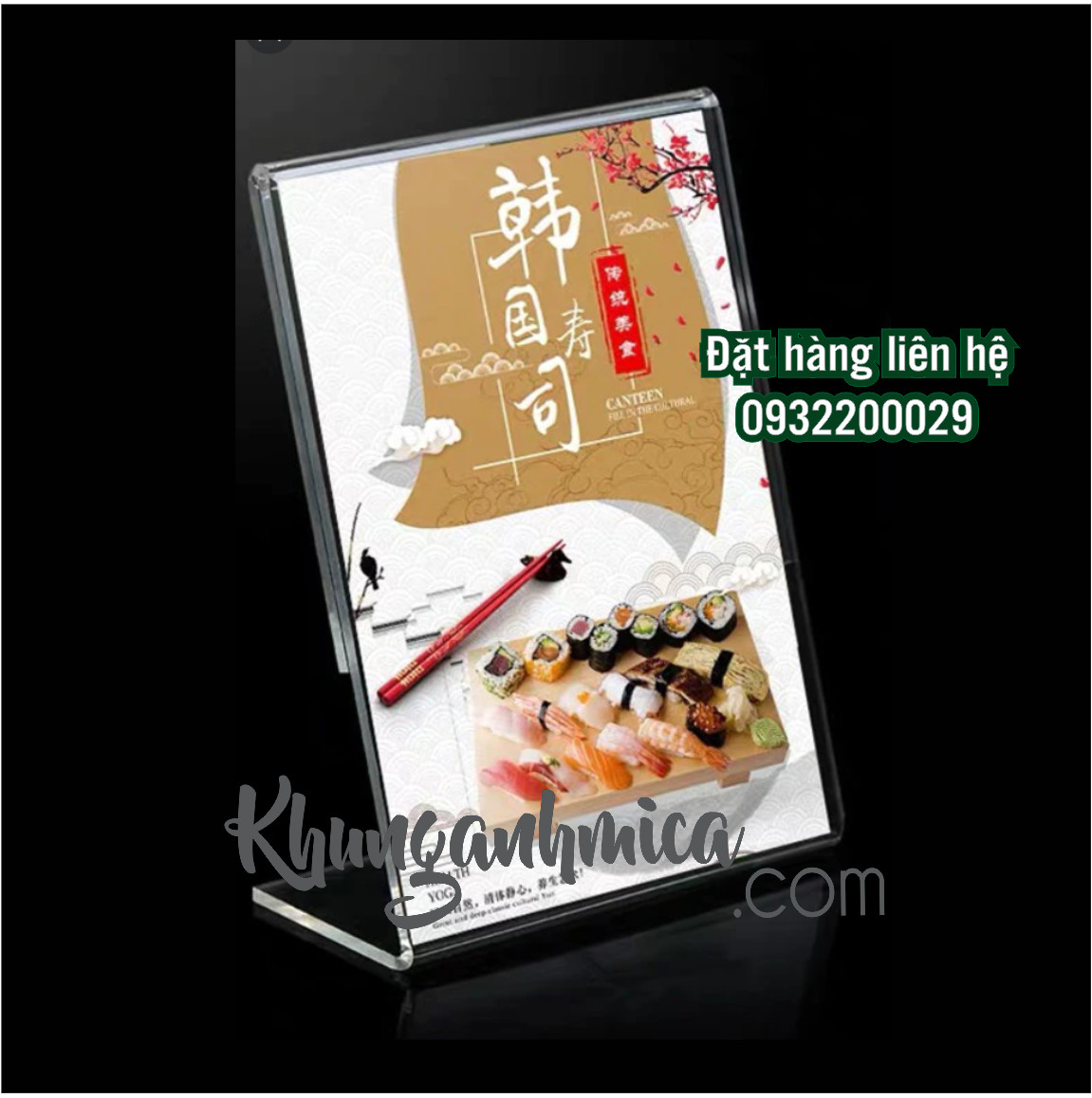 Kệ uốn chữ L mica 2mm theo kích thước