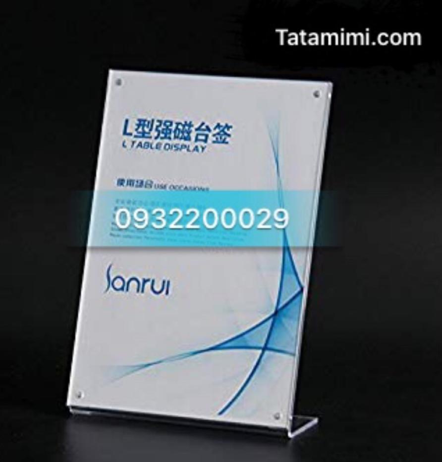 Kệ mica đứng chữ L theo kích thước