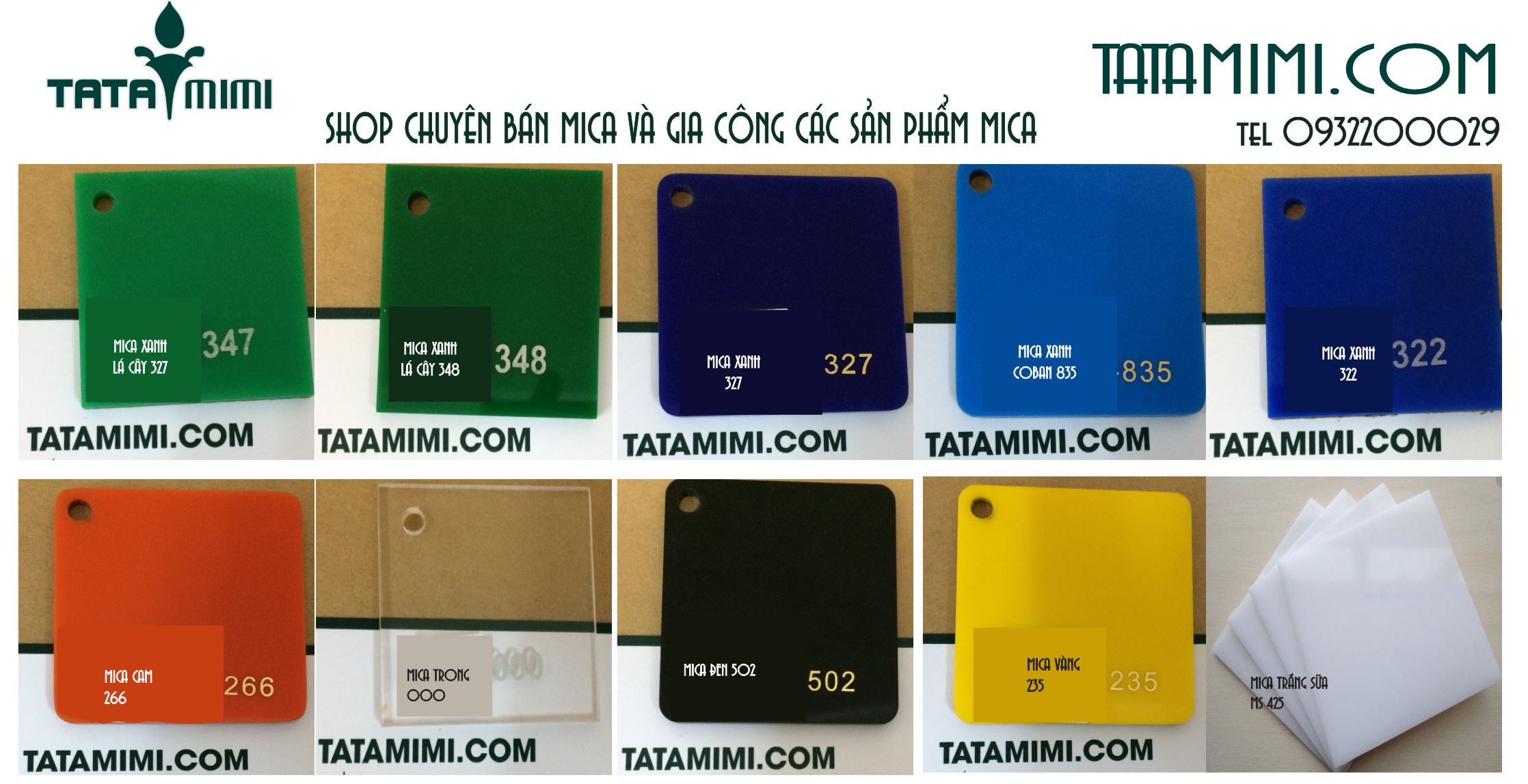 Có bao nhiêu màu mica trên thị trường