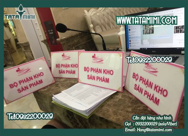 Biển chức danh chữ A Biển chức danh chữ A