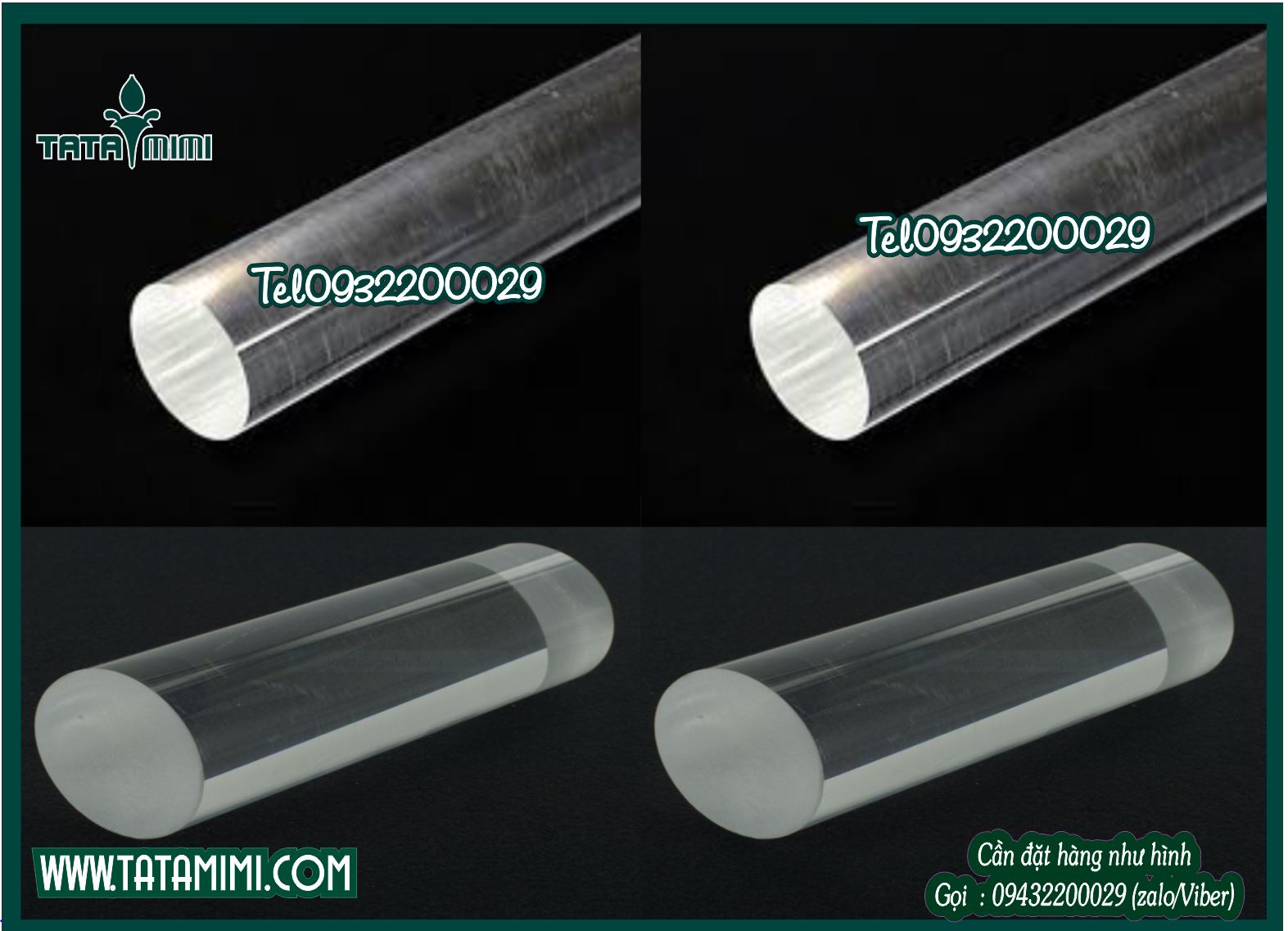 Ống mica đặc có đường kính bao nhiêu