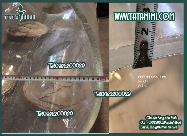 Ống mica chia vạch nước có sẵn hàng không